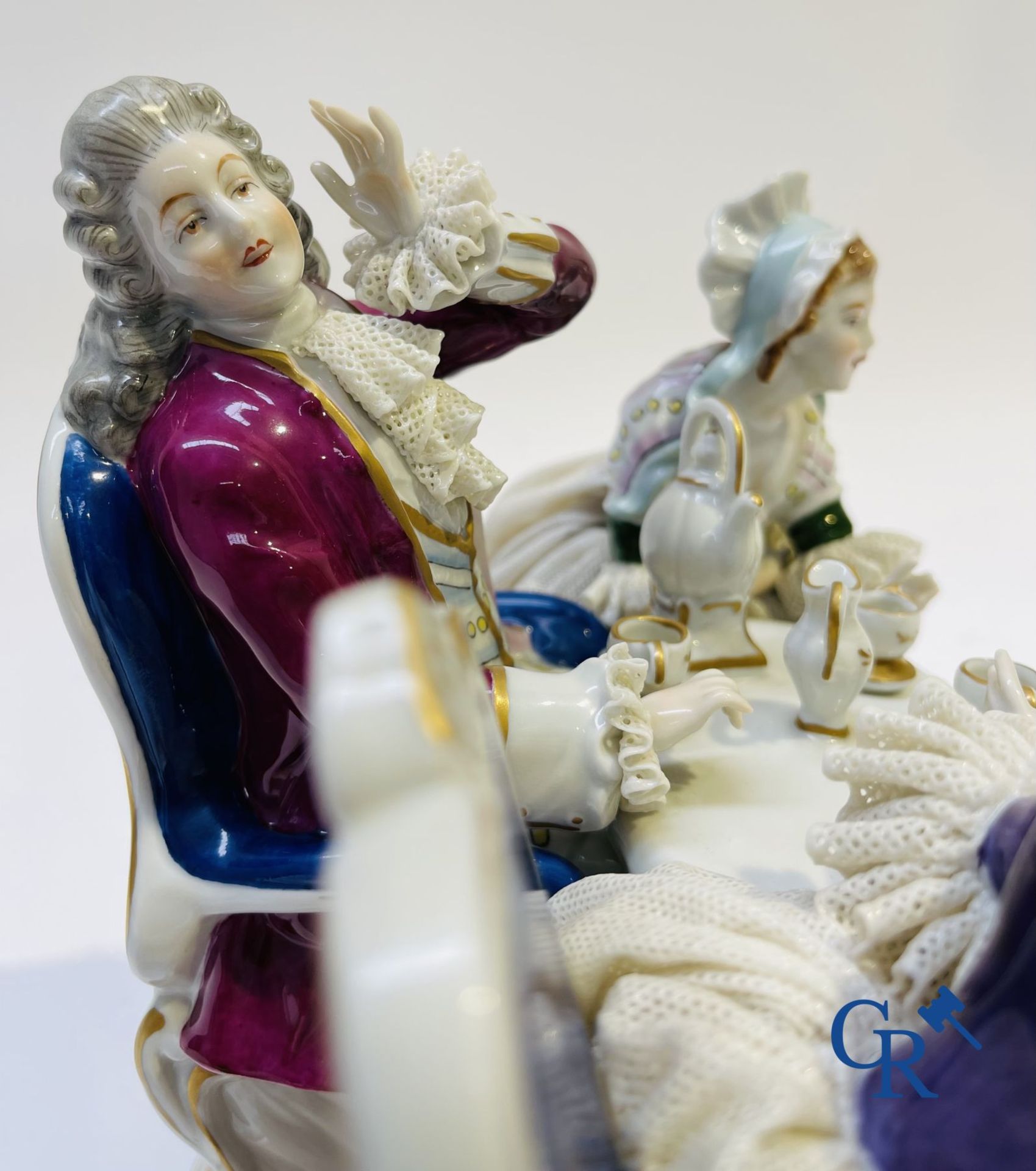 Porcelain: Unterweissbach: "In the tea room". - Image 5 of 9