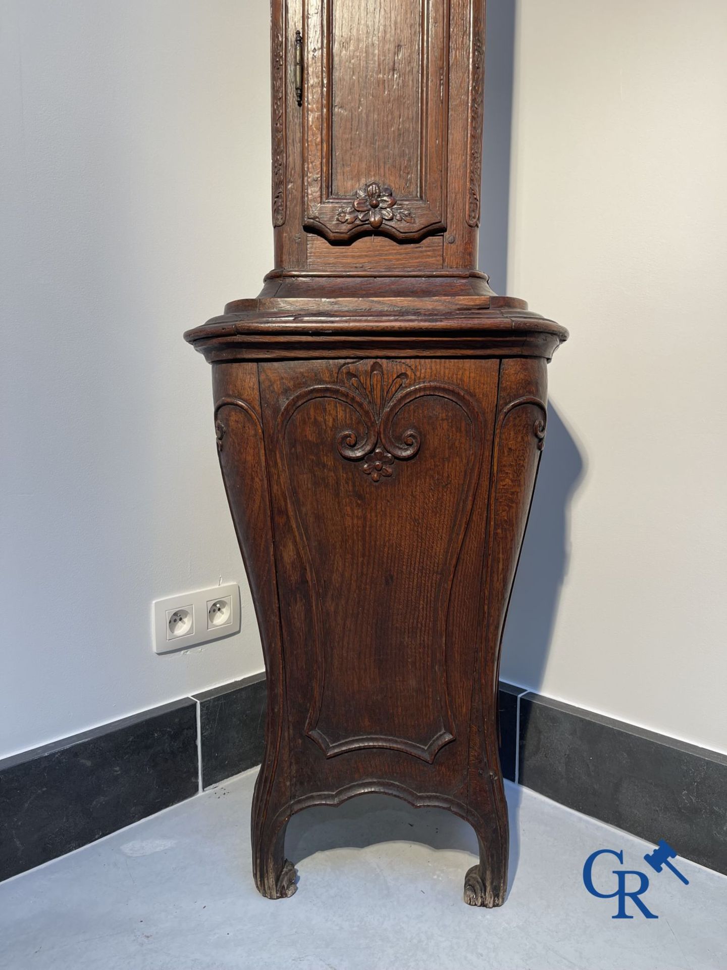 Standing clock in oak. 18th century. - Image 7 of 10