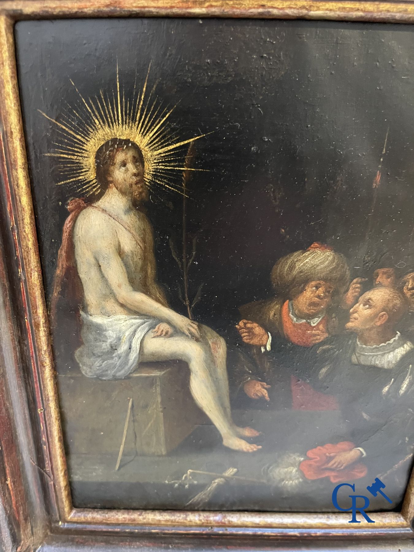 Painting: Antwerp, 16th century. The mockery of Christ. - Image 6 of 11