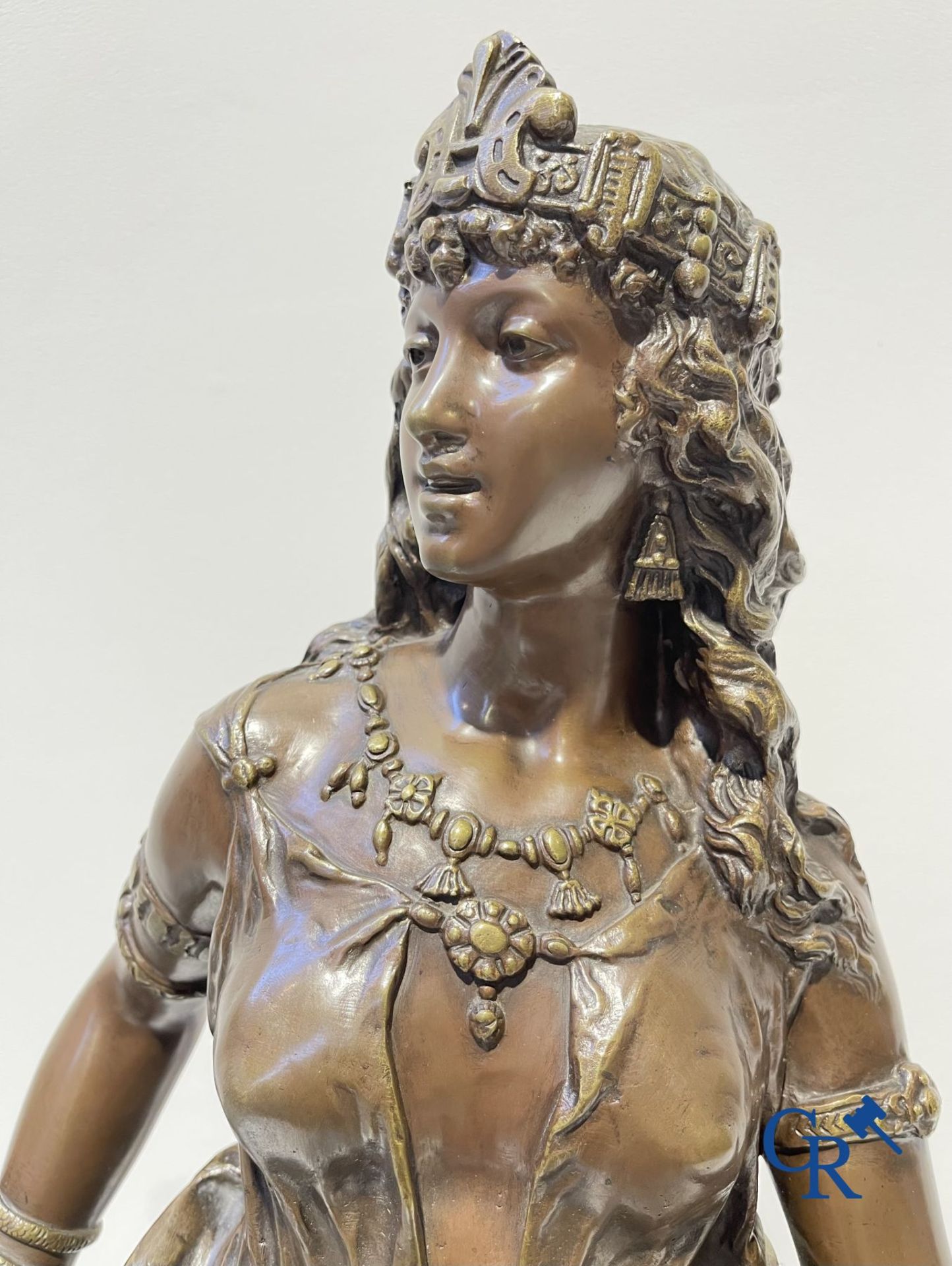 Charles Octave Levy (1840-1899) Salomé, bronze sculpture with an oriental representation. 19th centu - Image 7 of 11