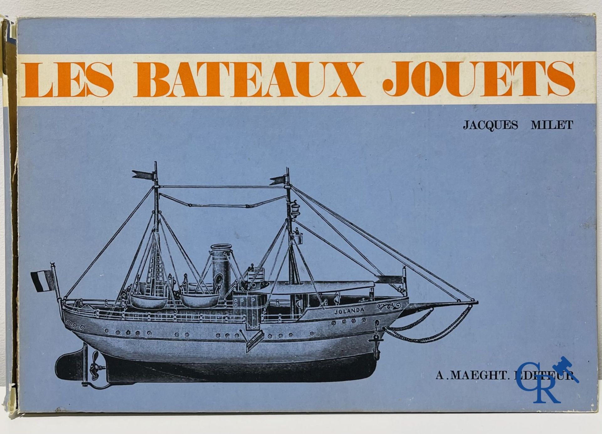 Old toys: Jacques Milet. 4 books on toy boats and 2 original drawings by Jacques Milet. - Image 6 of 13