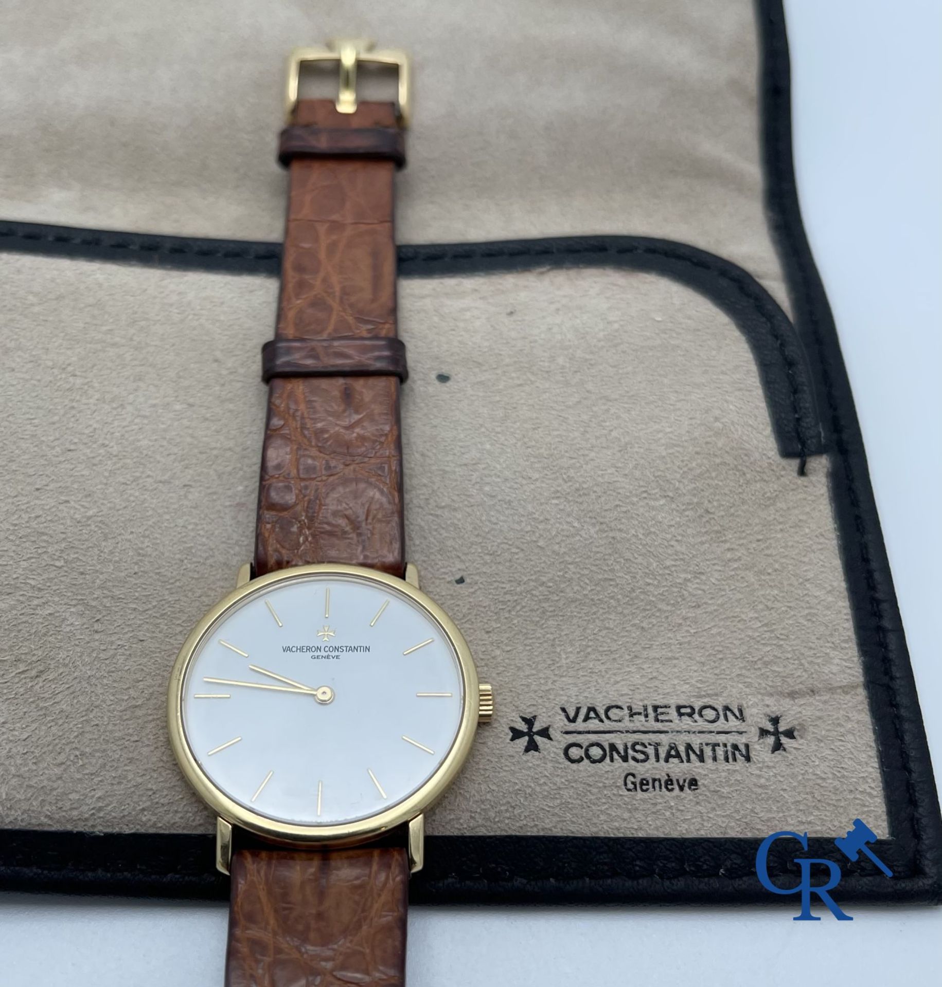 Vacheron Constantin Genève: A men's wristwatch in gold 18K (750°/00). - Image 6 of 9