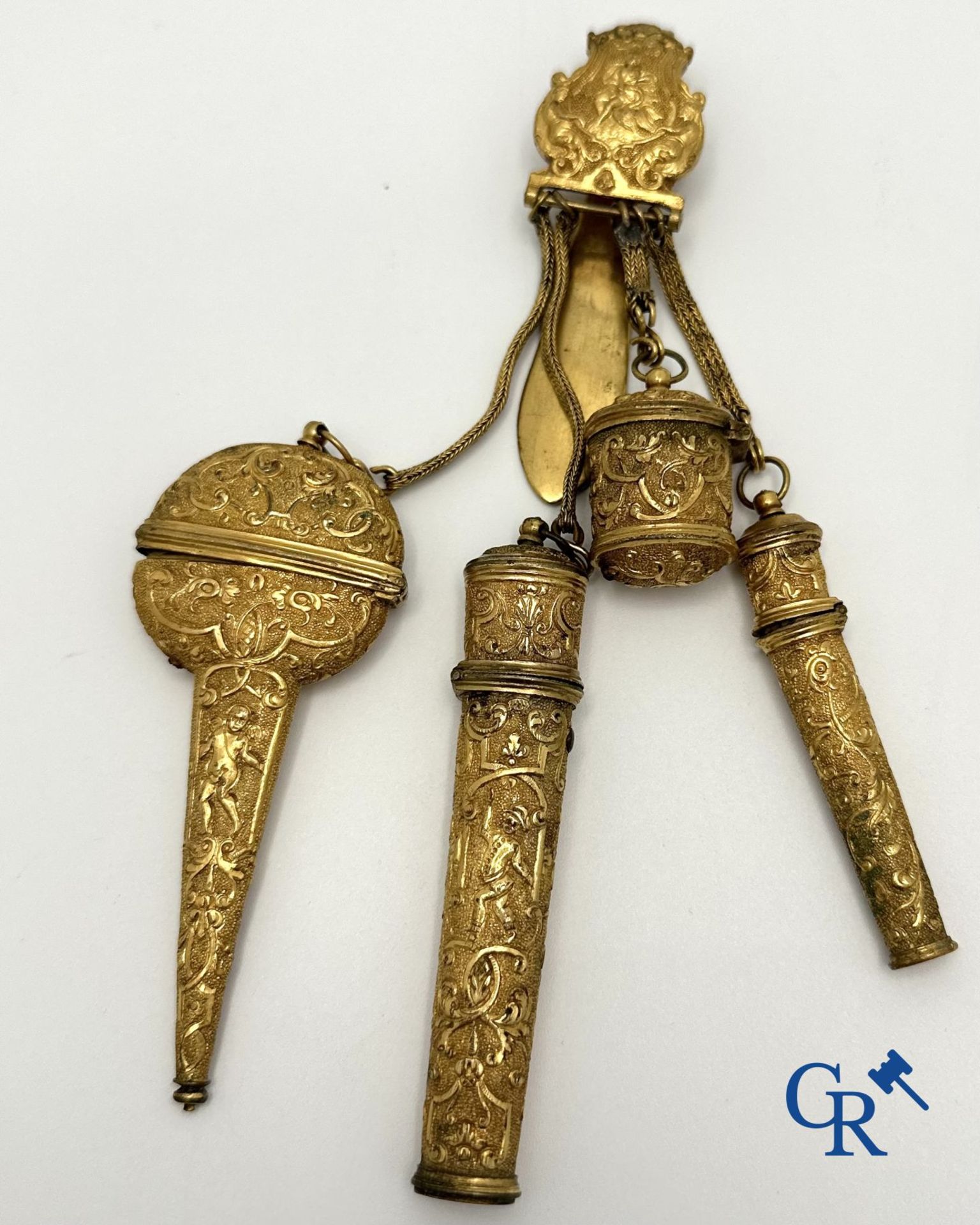 Jewellery-Watches: Important lot consisting of several 18th and 19th century objects in gold, silver - Image 5 of 6