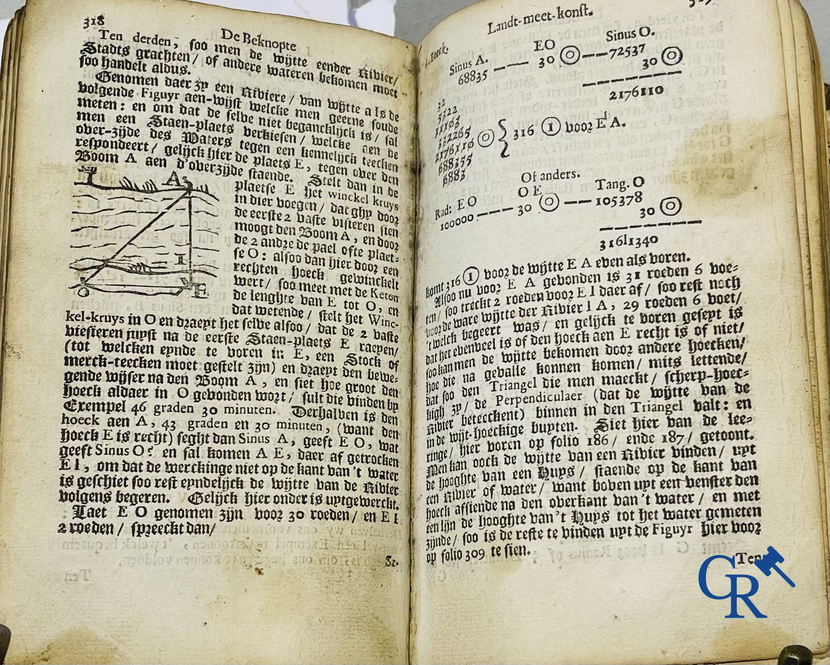 Early printed books: Mattheus Van Nispen. De Beknopte Lant-Meet-Konst. With Mattheus de Vries, in Do - Image 13 of 19