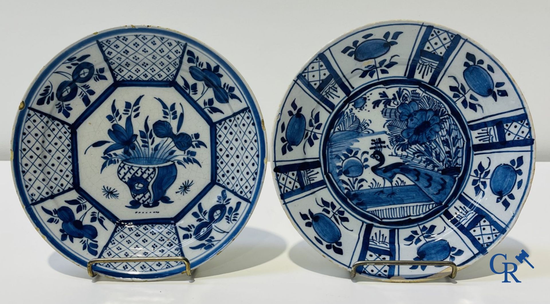 Delft: 10 pieces of 18 century Delft faience. - Image 18 of 19