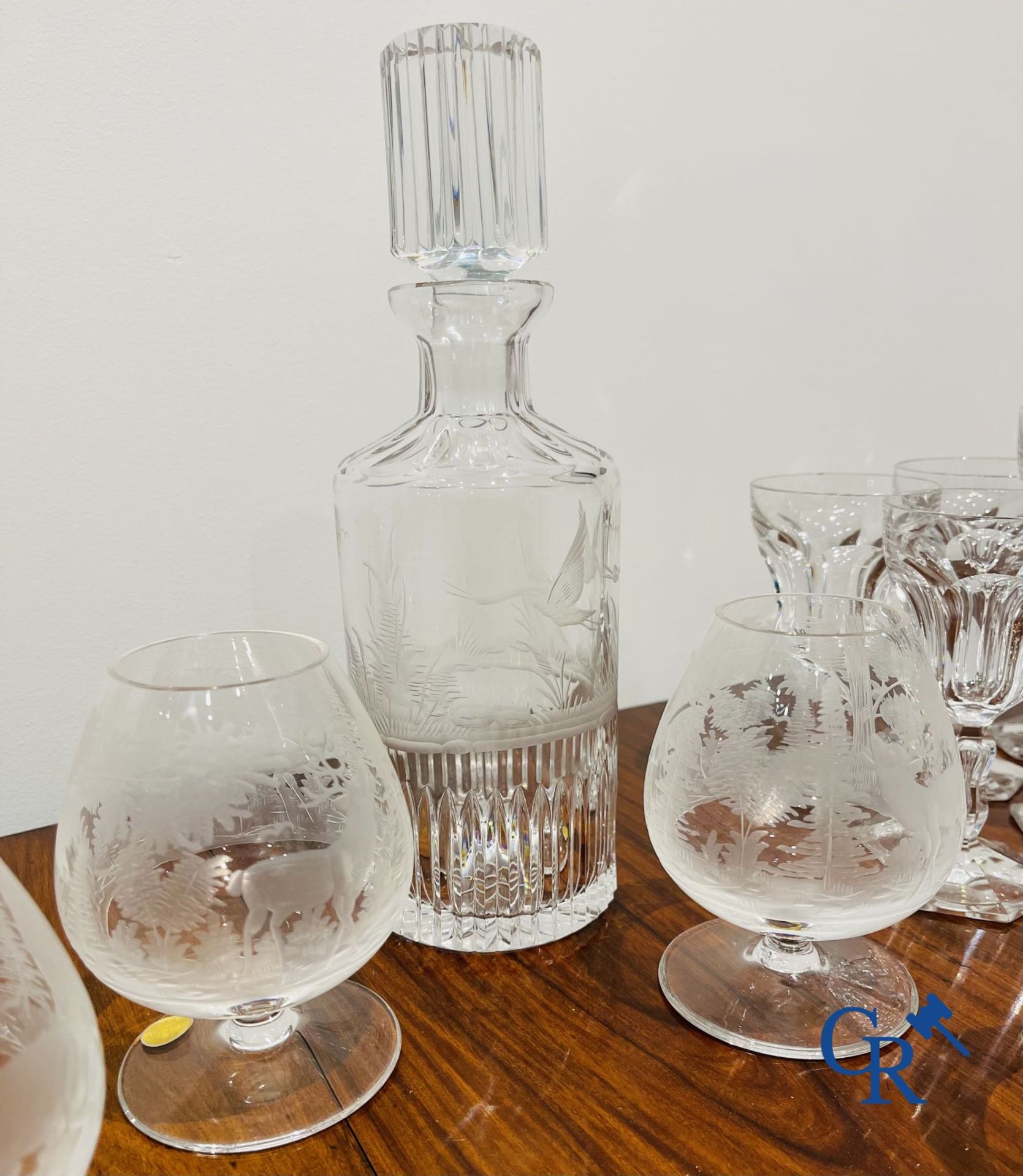 Large lot of glassware in crystal Val Saint Lambert and others. - Image 5 of 10