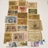 Coins: Large lot of German banknotes.