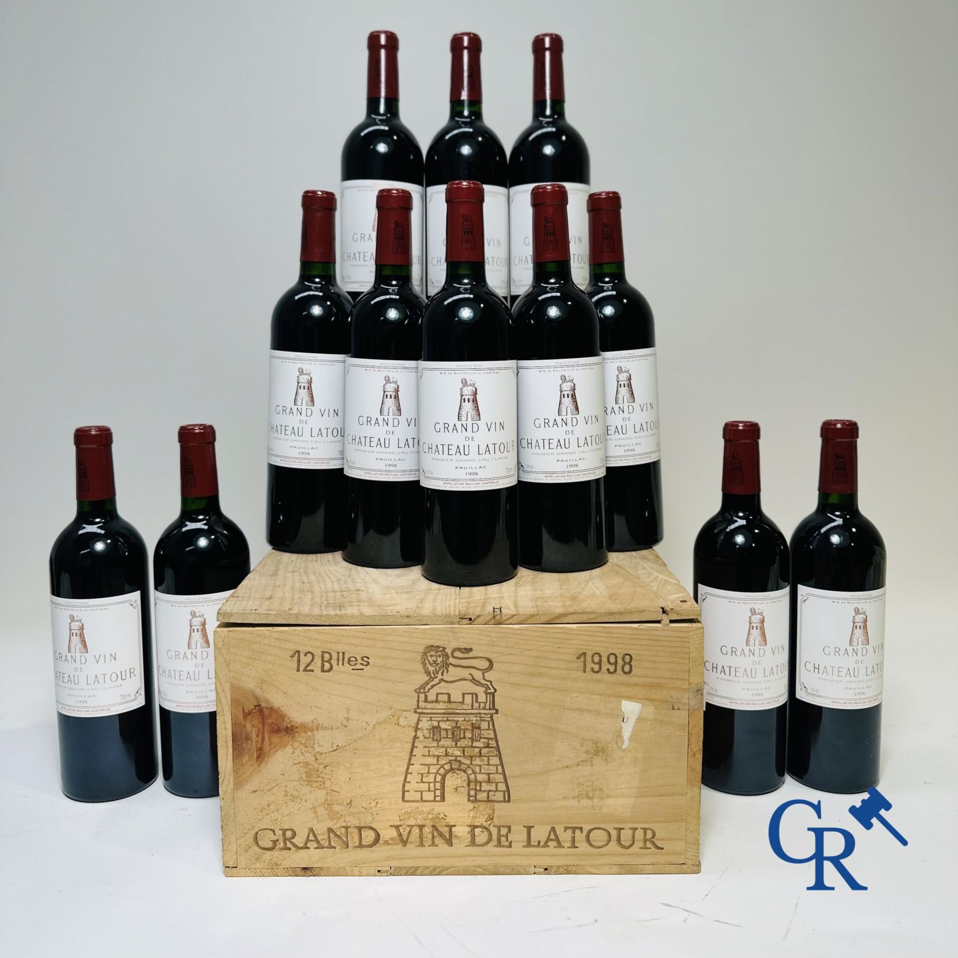Wine - Bordeaux: Château Latour 1998, 0,75L. Rouge. 1er Grand Cru Classé. 12 bottles.