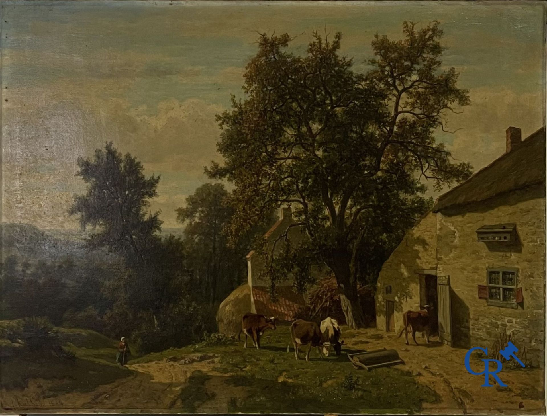 Painting: Frans Keelhoff (1820-1891) - Image 2 of 11