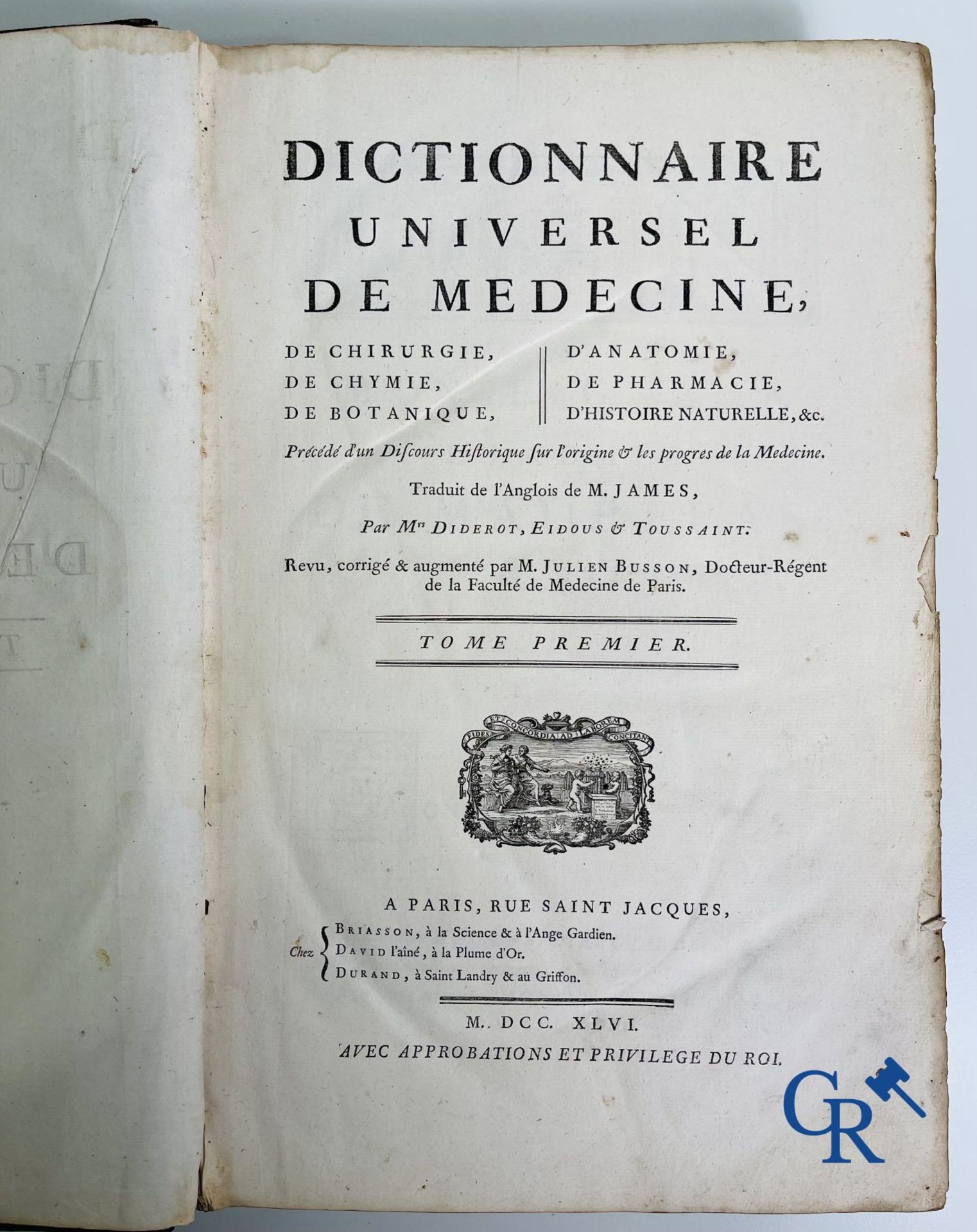Early printed books: Dictionnaire Universel de Medecine, Robert James. 6 volumes, Paris 1746-1748. - Bild 6 aus 35
