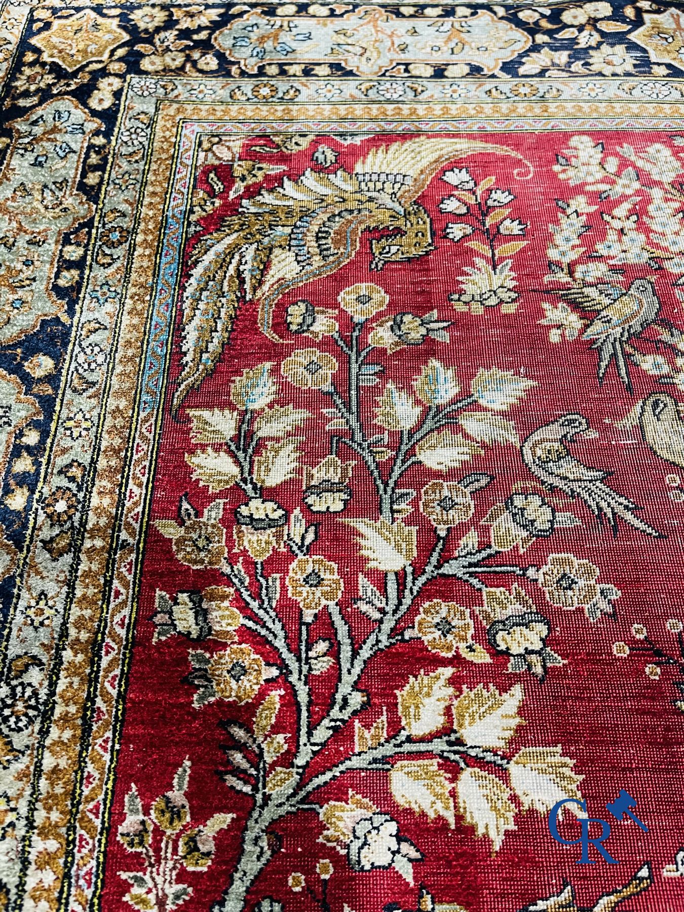 Oriental carpets: Ghoum. 2 Oriental carpets in silk. - Image 14 of 22