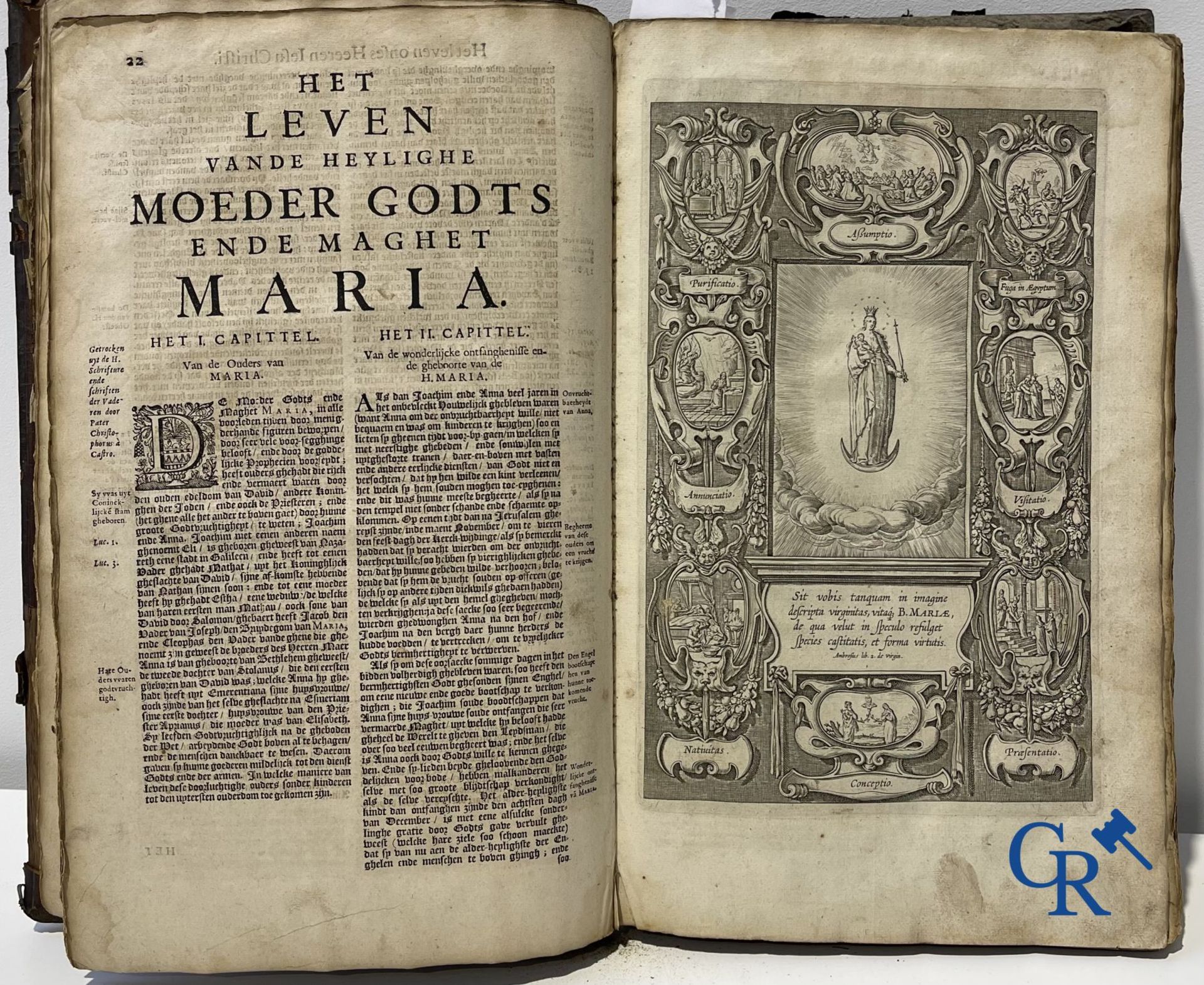 Early printed books: Pedro de Ribadeneira, Heribert Rosweyde, P. Andreas De Boeye. Antwerp 1665 and  - Bild 6 aus 17