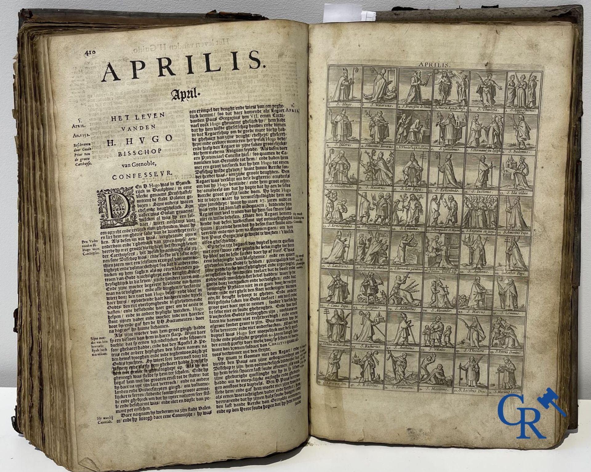 Early printed books: Pedro de Ribadeneira, Heribert Rosweyde, P. Andreas De Boeye. Antwerp 1665 and  - Bild 11 aus 17