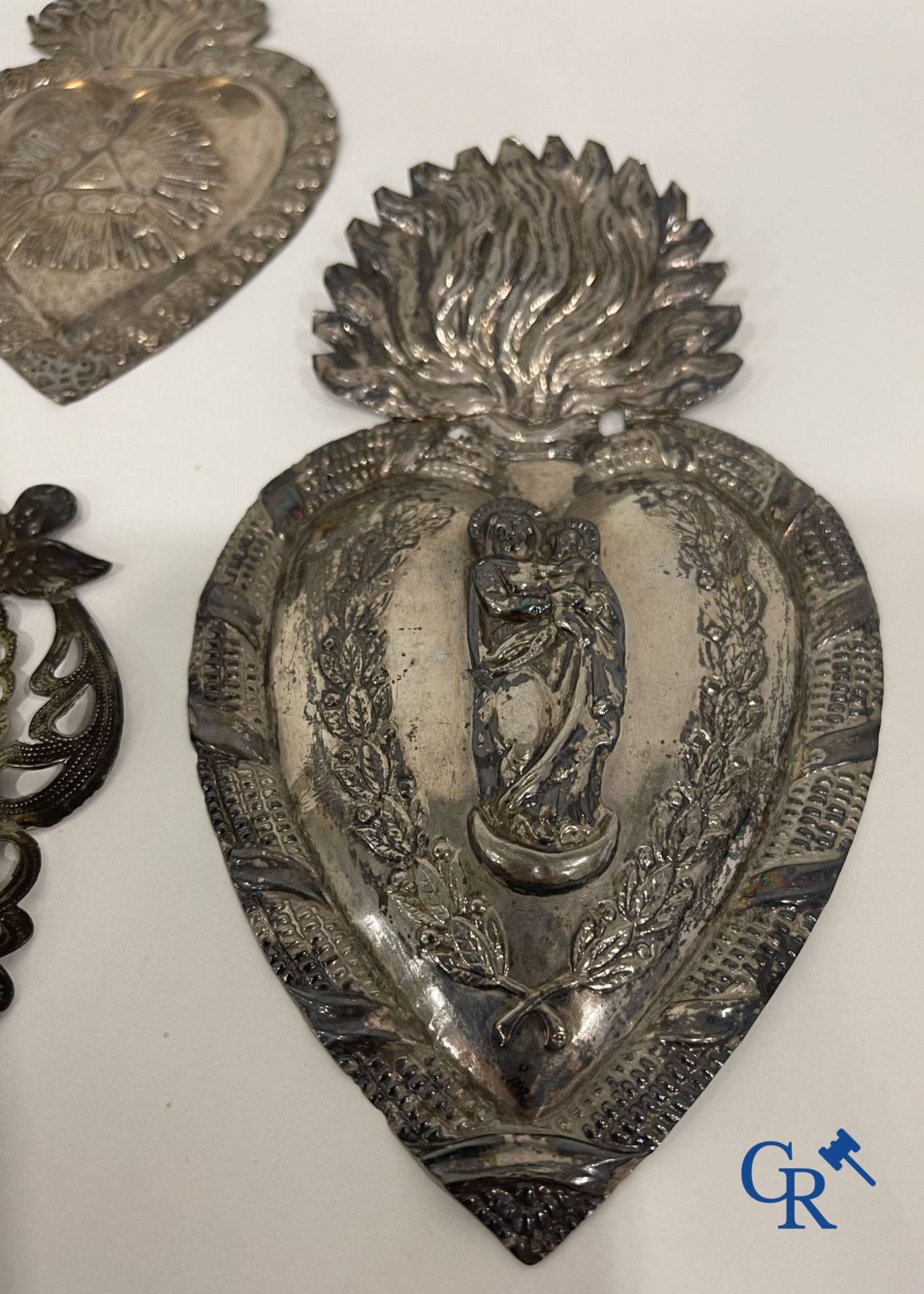 A lot of 9 pieces of various religious objects in silver. 18th-19th century - Bild 5 aus 25