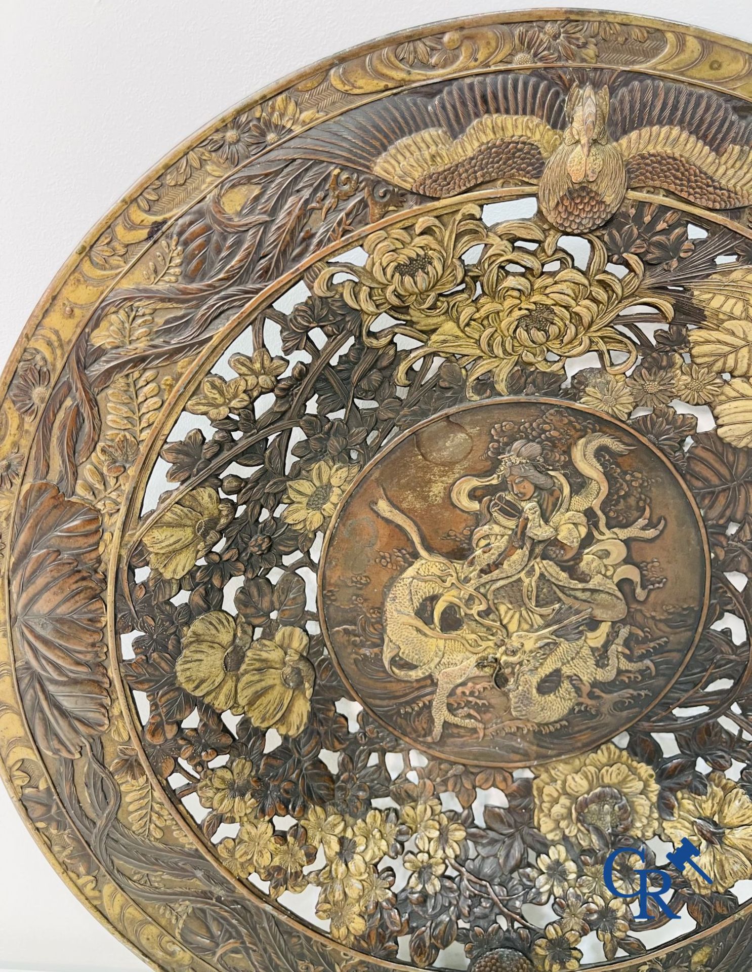 A Japanese openwork dish, Meiji period, 19th century. - Image 7 of 12