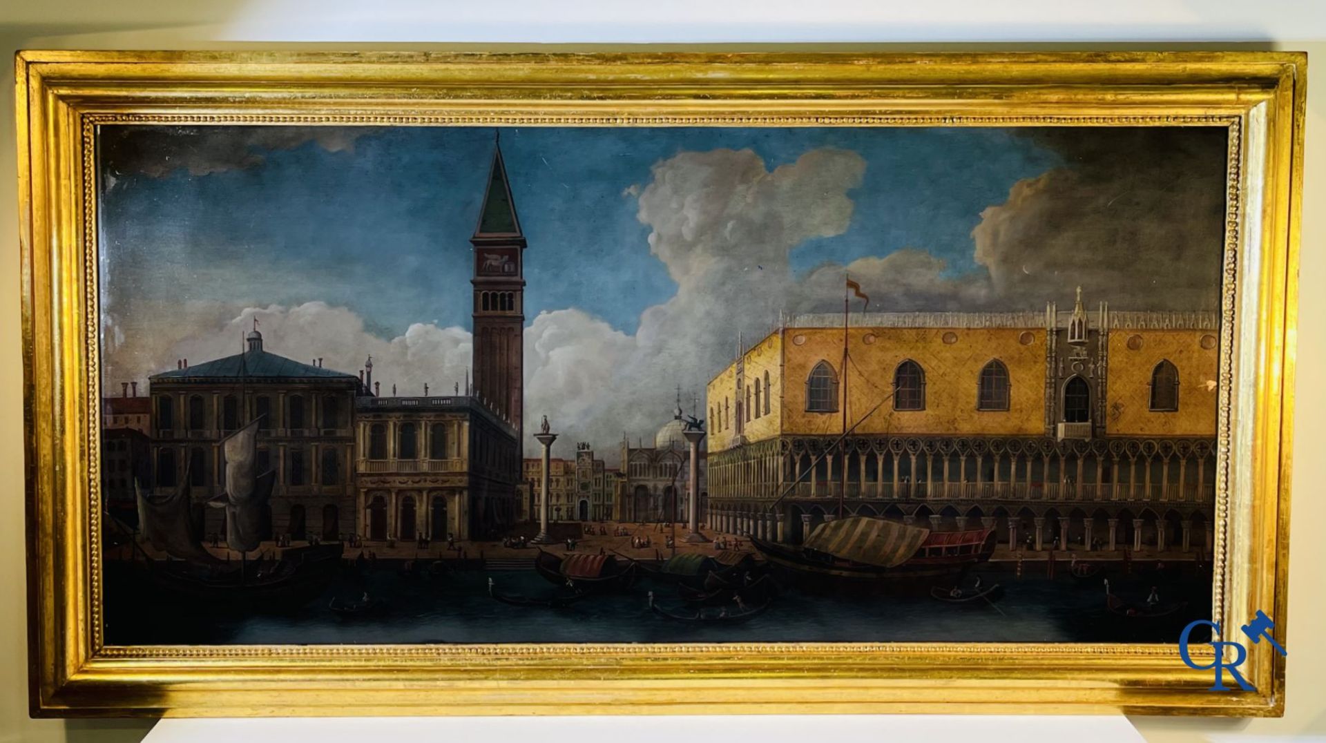 Painting: Carlo Canella (Verona 1800 - Milan 1879) View of St. Mark's Square in Venice.  - Bild 3 aus 11