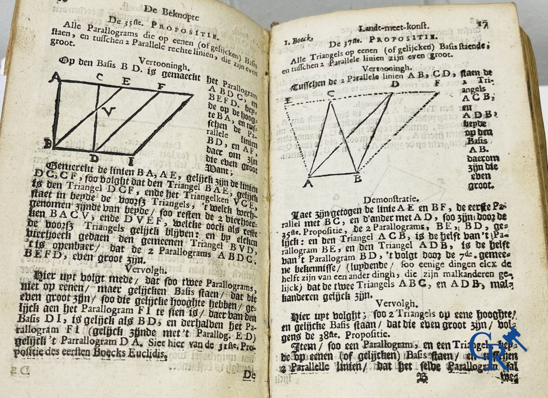 Early printed books: Mattheus Van Nispen. De Beknopte Lant-Meet-Konst. With Mattheus de Vries, in Do - Image 10 of 19