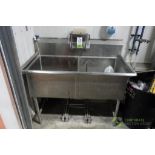 SS 2-compartment sink