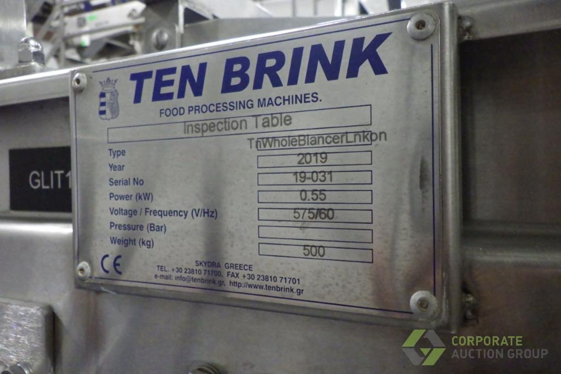 2019 Ten Brink inspection table - Image 13 of 19