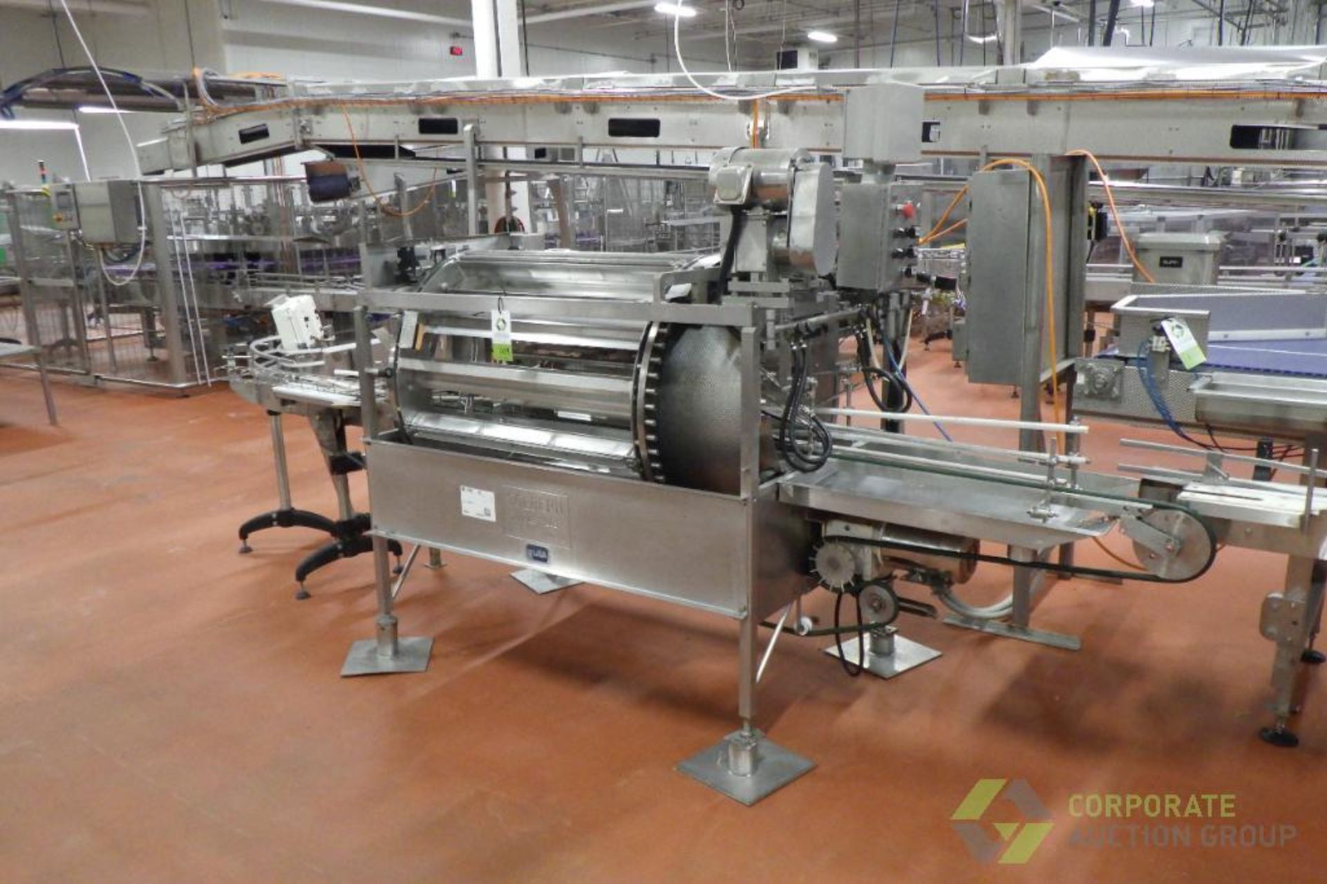 SOLBERN mod. PTF-DPL Tumbler Filling Machine, 36 in. diameter x 43 in. long, SS frame - Image 2 of 25