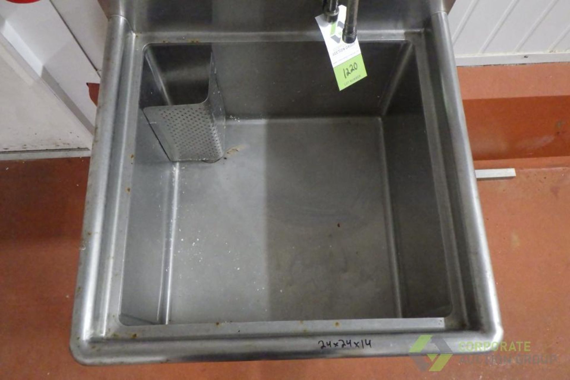SS single compartment sink - Image 4 of 7