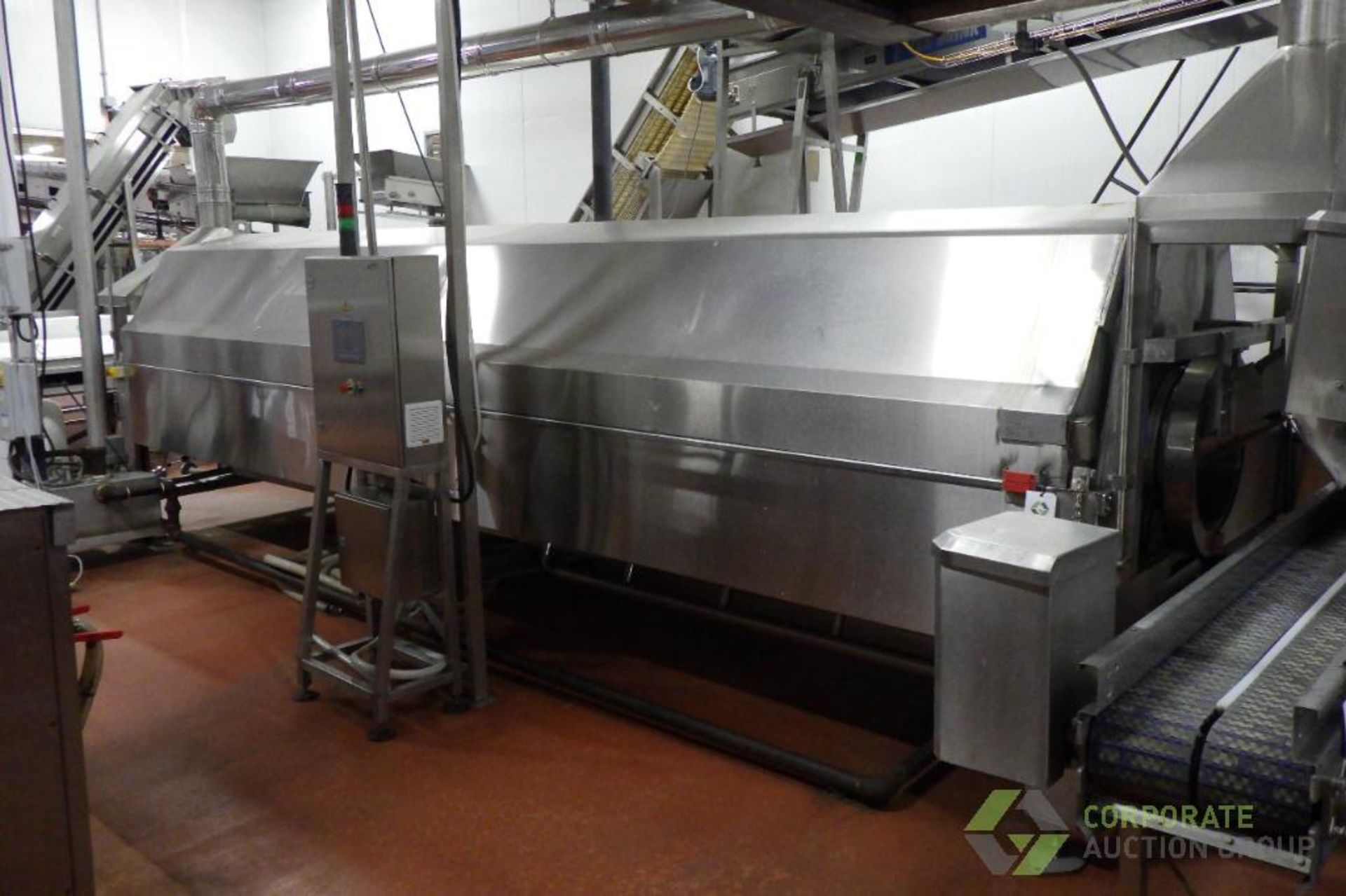 2022 Hellenic Food Machinery Drum Blancher w/ Exhaust Hood, Control Panel, 575V