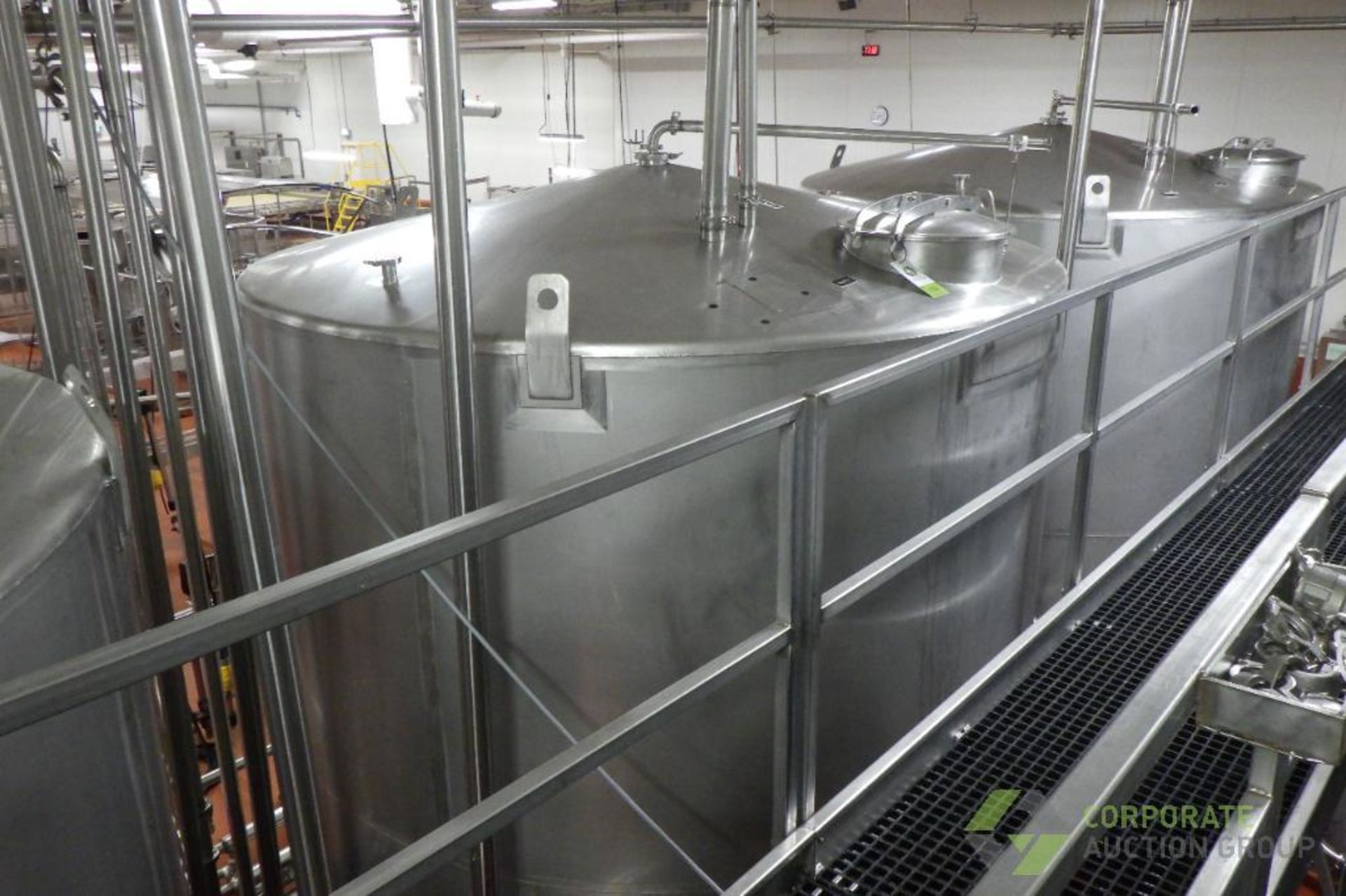 ~4500 US Gallon / 16500 L Stainless Steel Relish tank, Single Wall, 104" Dia. x 120" H, cone bot