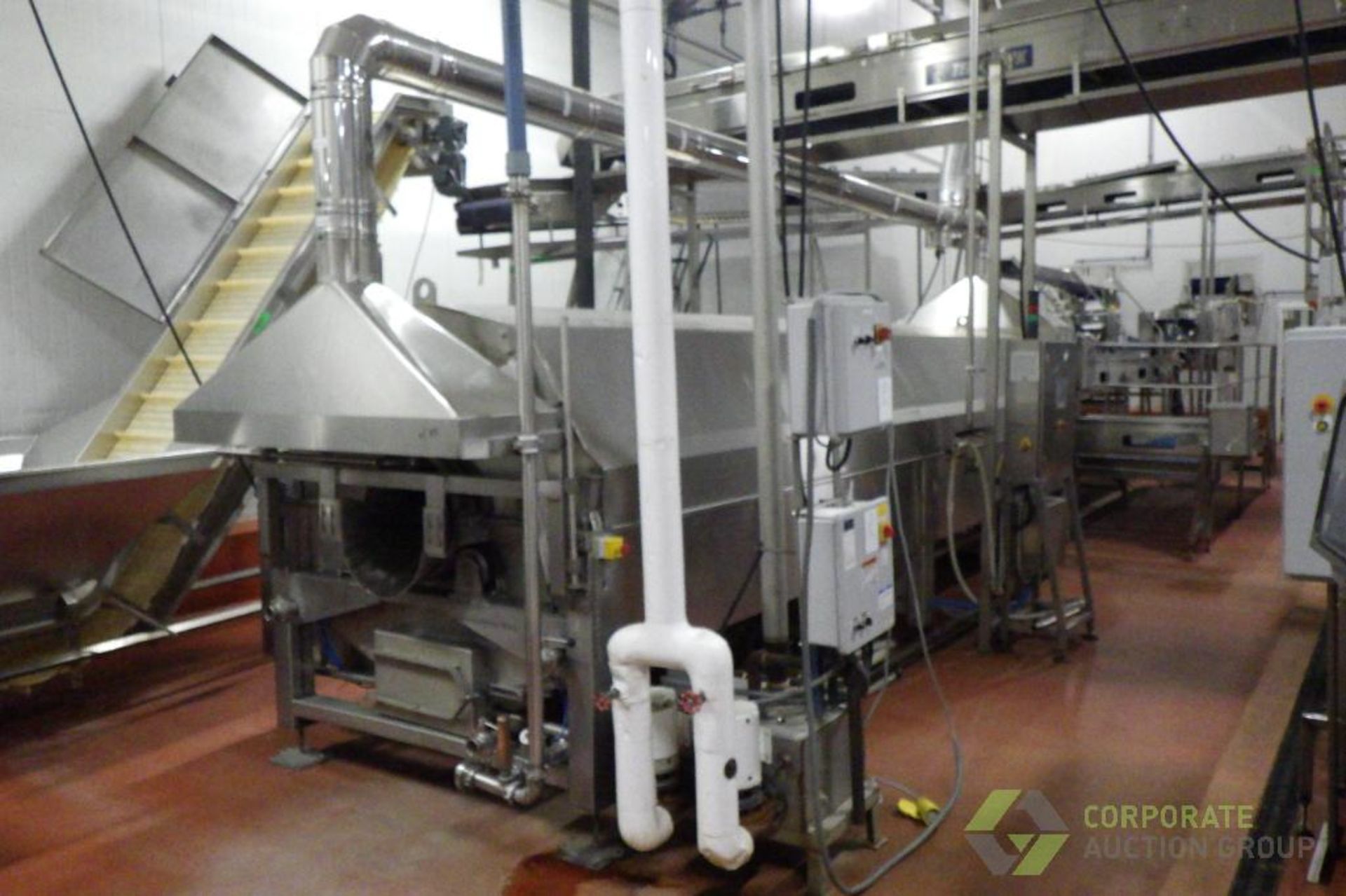 2022 Hellenic Food Machinery Drum Blancher w/ Exhaust Hood, Control Panel, 575V - Image 4 of 41