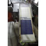 72" L x 21" W Incline Conveyor, 16" infeed x 30" discharge H, SS Frame
