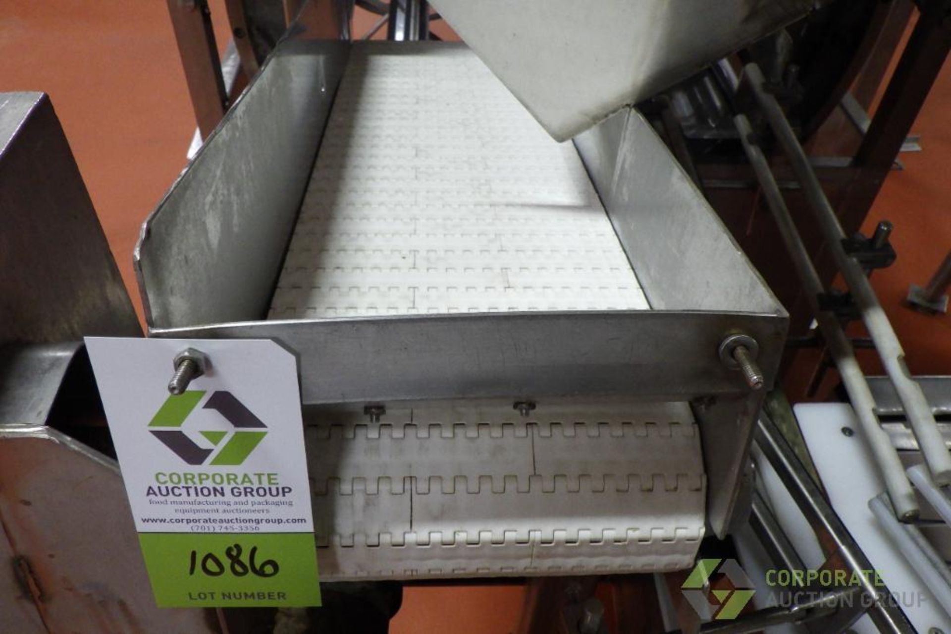 Stainless Steel Decline Conveyor, 36" L x 10" W with 46" infeed x 39" H - Image 3 of 6