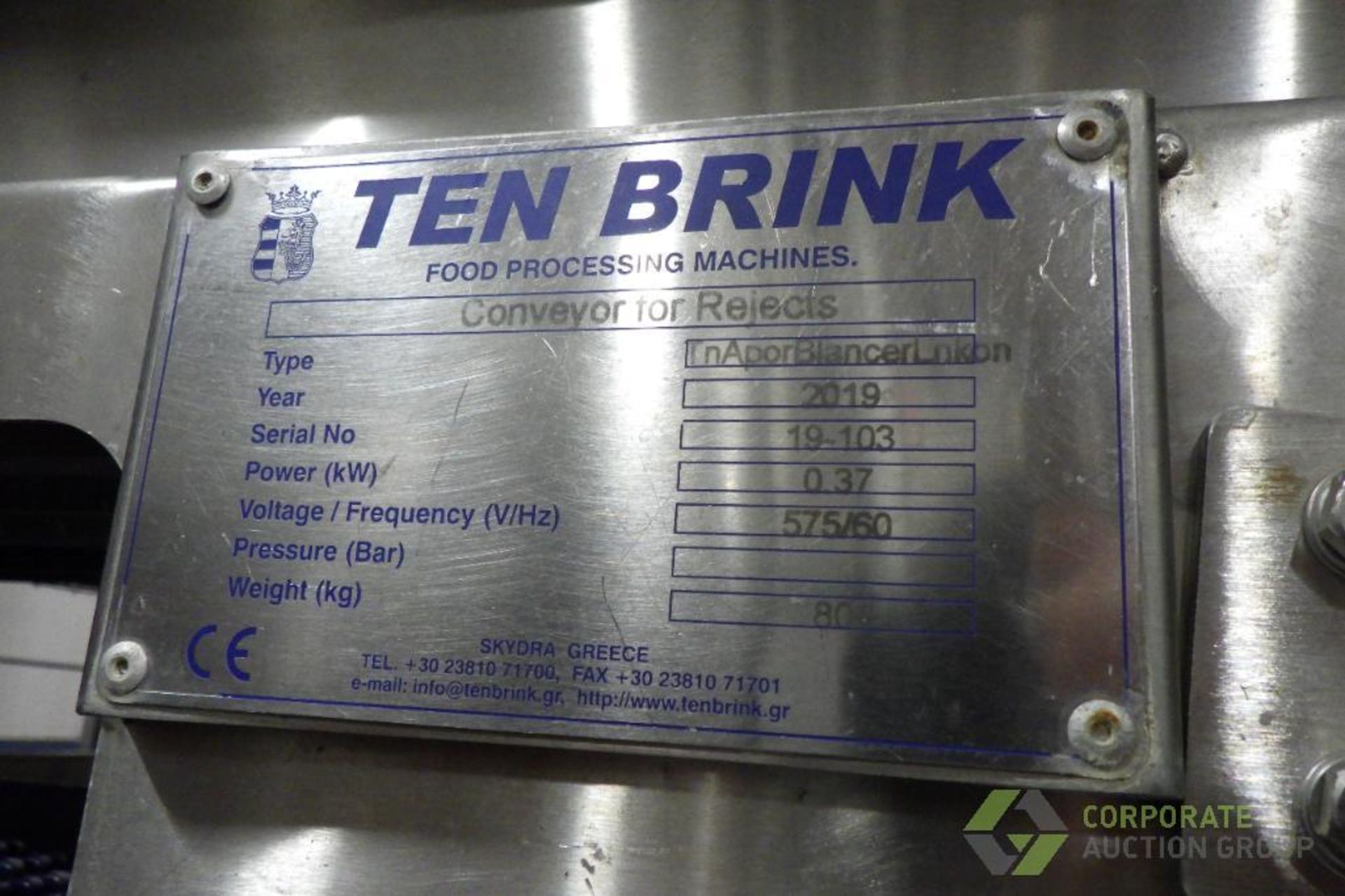 2019 Ten Brink inspection table - Image 19 of 19