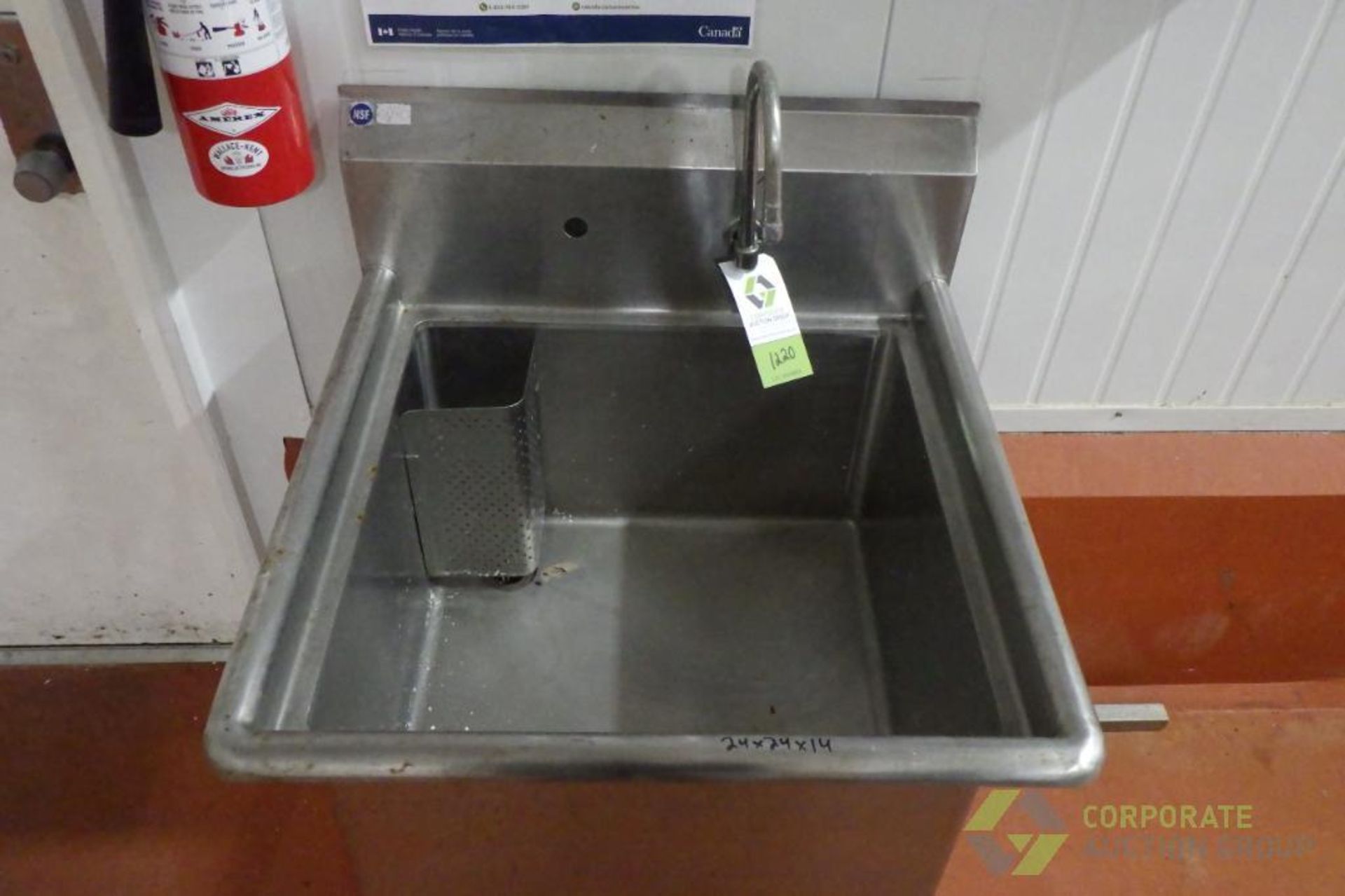 SS single compartment sink - Image 3 of 7