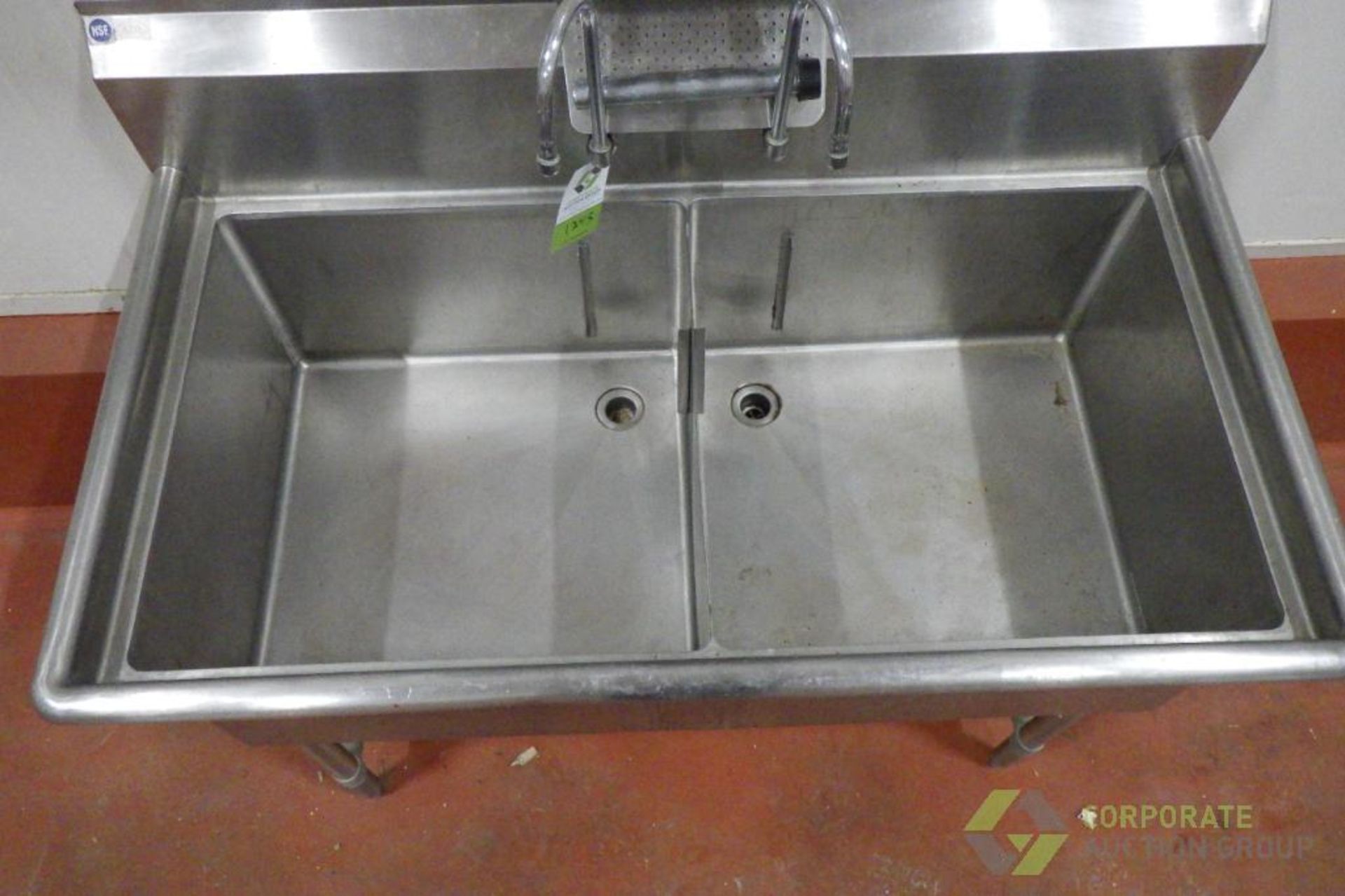 SS 2-compartment sink - Image 3 of 6