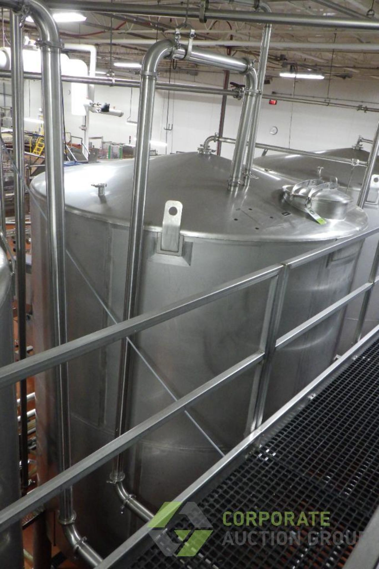 ~4500 US Gallon / 16500 L Stainless Steel Relish tank, Single Wall, 104" Dia. x 120" H, cone bot - Image 2 of 20