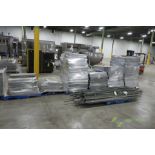 (7) pallets of steel shelving