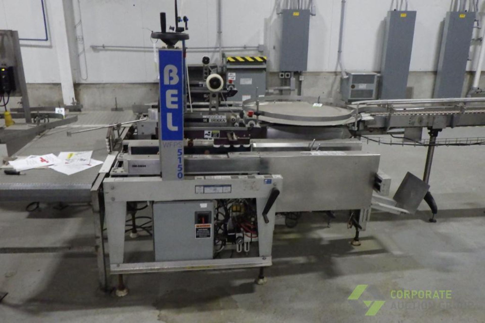 WEXXAR BEL mod. WFPS 5150 Case Sealer w/ Box Former, Top & Bottom Case Taper, ser. 5150-124852