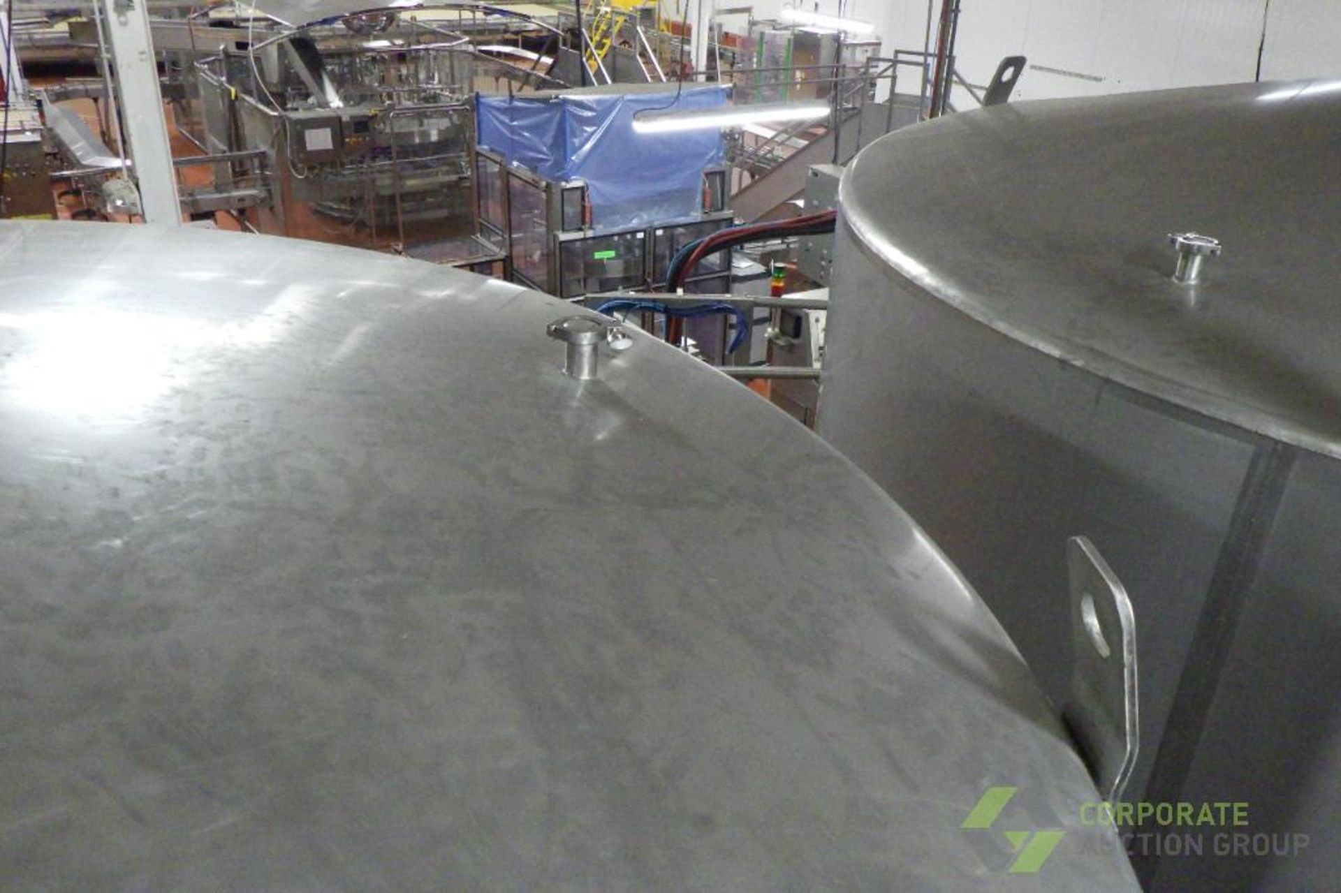 ~4500 US Gallon / 16500 L Stainless Steel Relish tank, Single Wall, 104" Dia. x 120" H, cone bot - Image 8 of 20