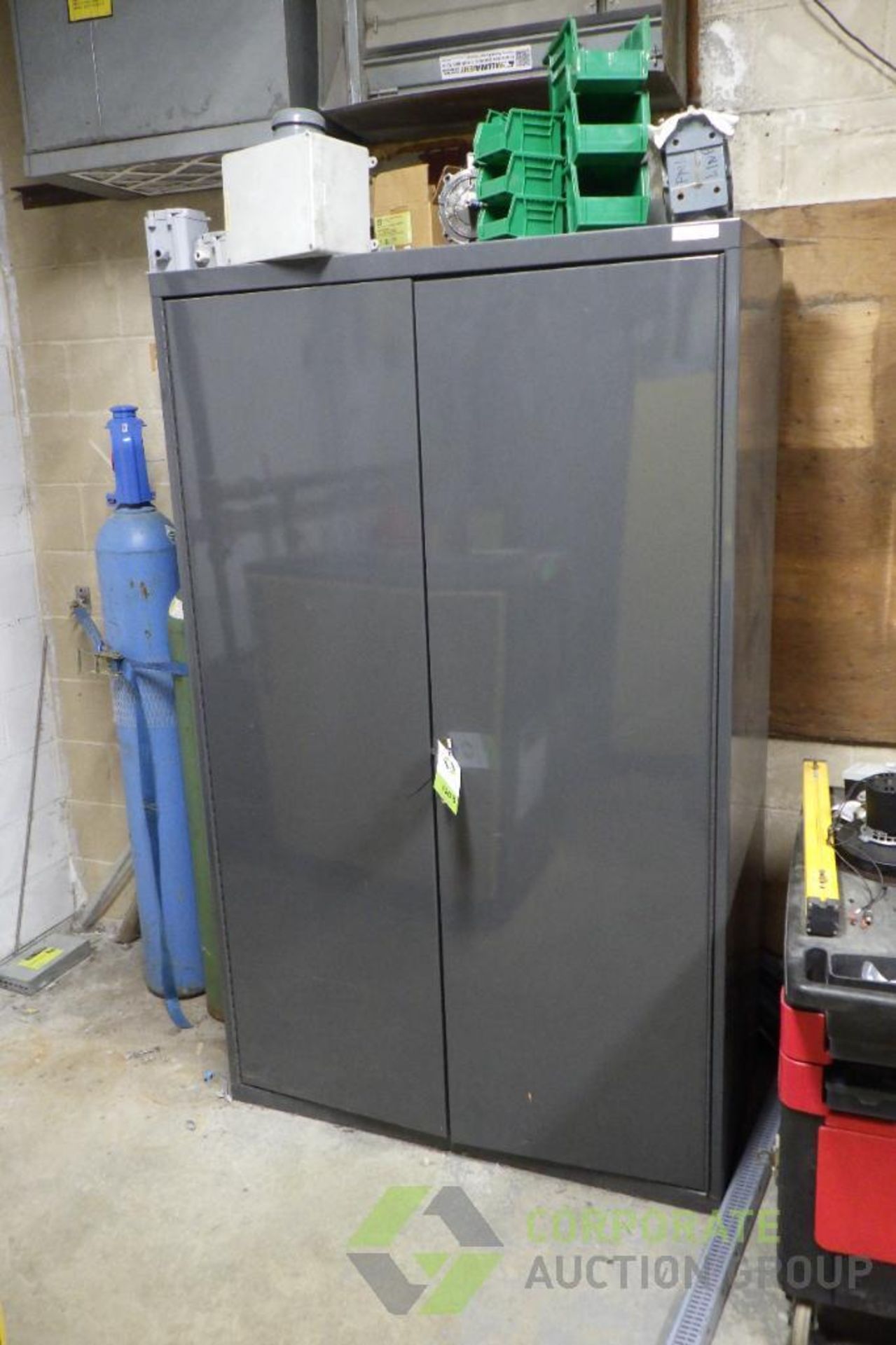 Uline cabinet with electrical parts