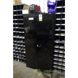 Mild steel cabinet with contents