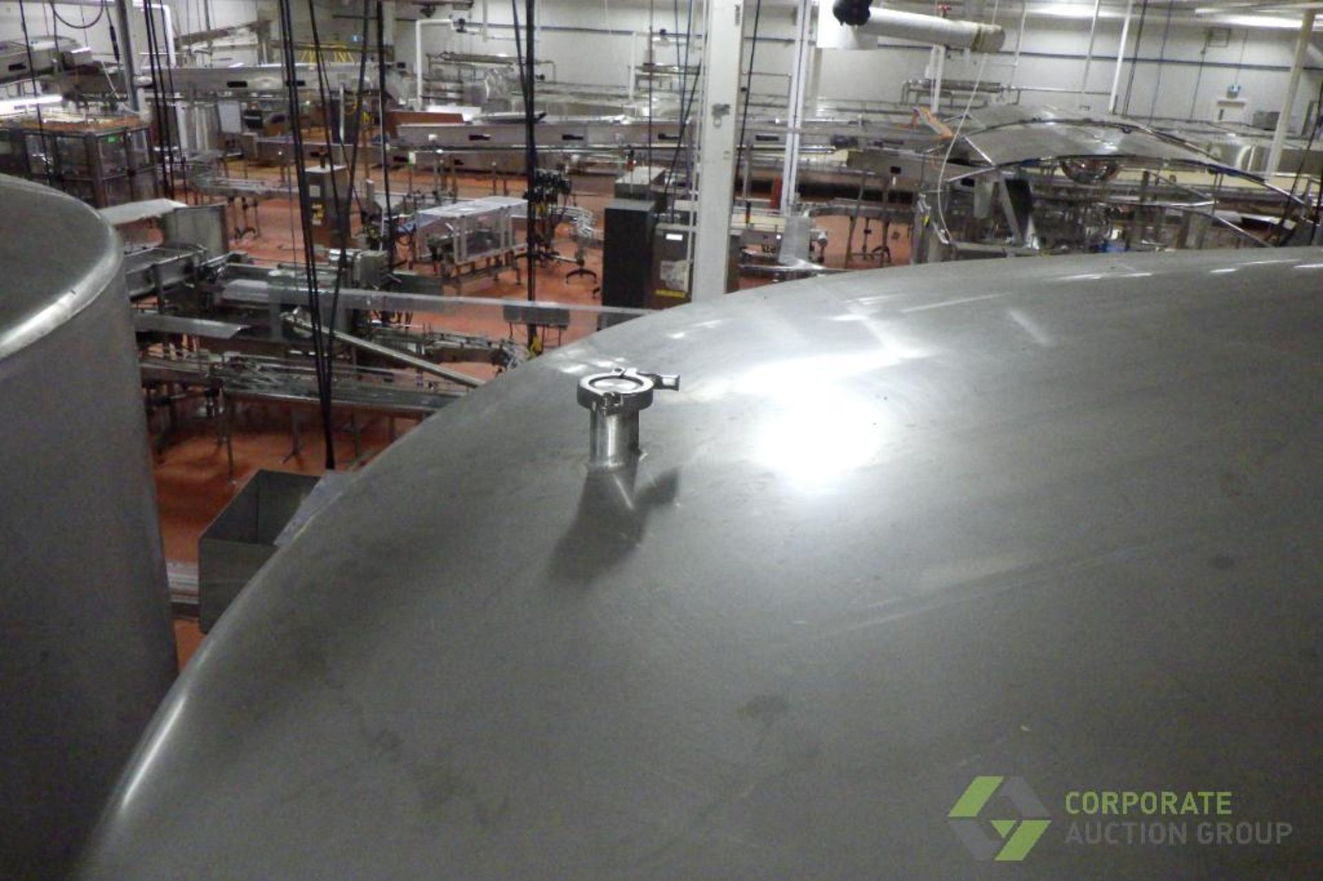 ~4500 US Gallon / 16500 L Stainless Steel Relish tank, Single Wall, 104" Dia. x 120" H, cone bot - Image 8 of 19