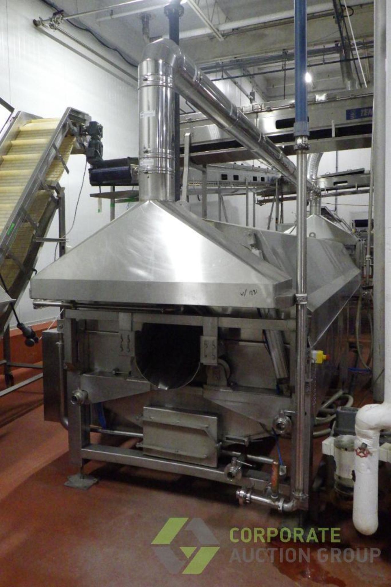 2022 Hellenic Food Machinery Drum Blancher w/ Exhaust Hood, Control Panel, 575V - Image 5 of 41