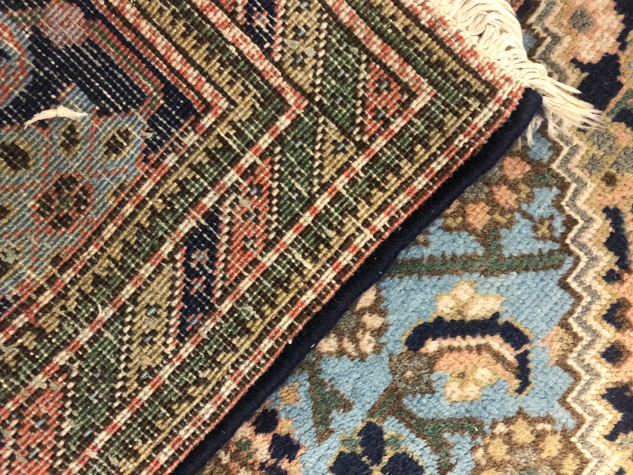 An Ardebil carpet with central lozenge medallion and flowerhead design across the midnight field - Image 5 of 6