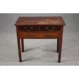Side table, 19th century mahogany. H.70 W.76 D.42cm.