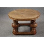 Occasional table, C.1900 North European oak. H.50 Dia.85cm.