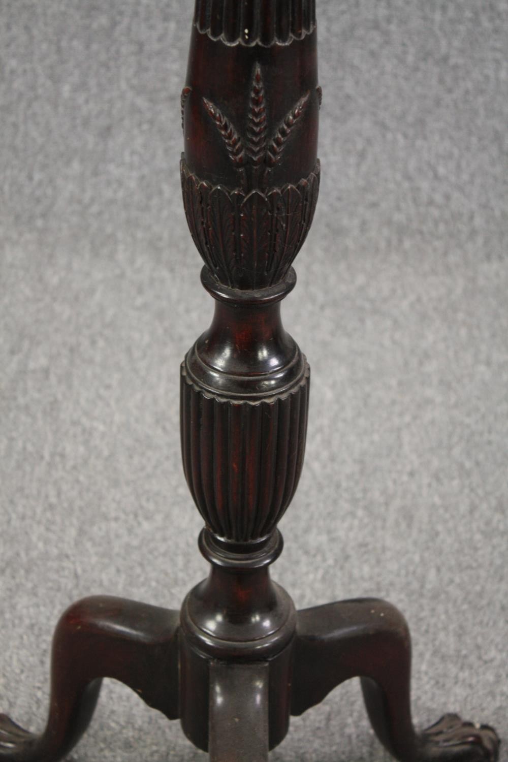 Torchere, Edwardian mahogany in Georgian style. H.124cm. - Image 3 of 4