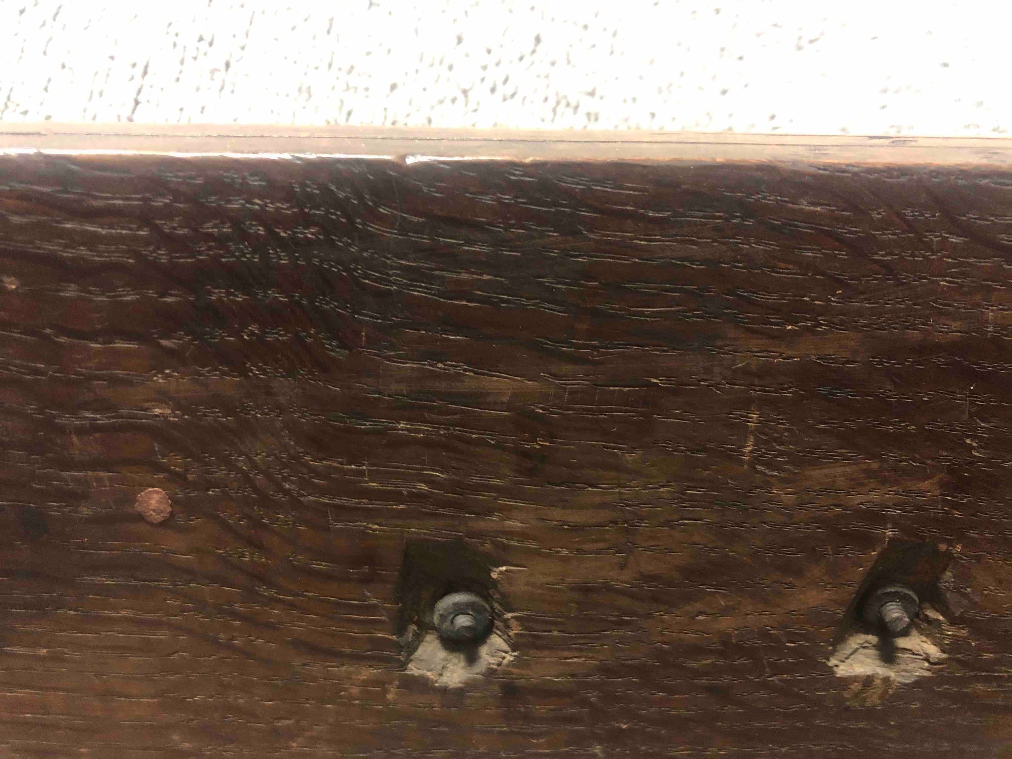 Dresser, 18th century oak and mahogany crossbanded, probably still with it's original locks and - Image 7 of 9