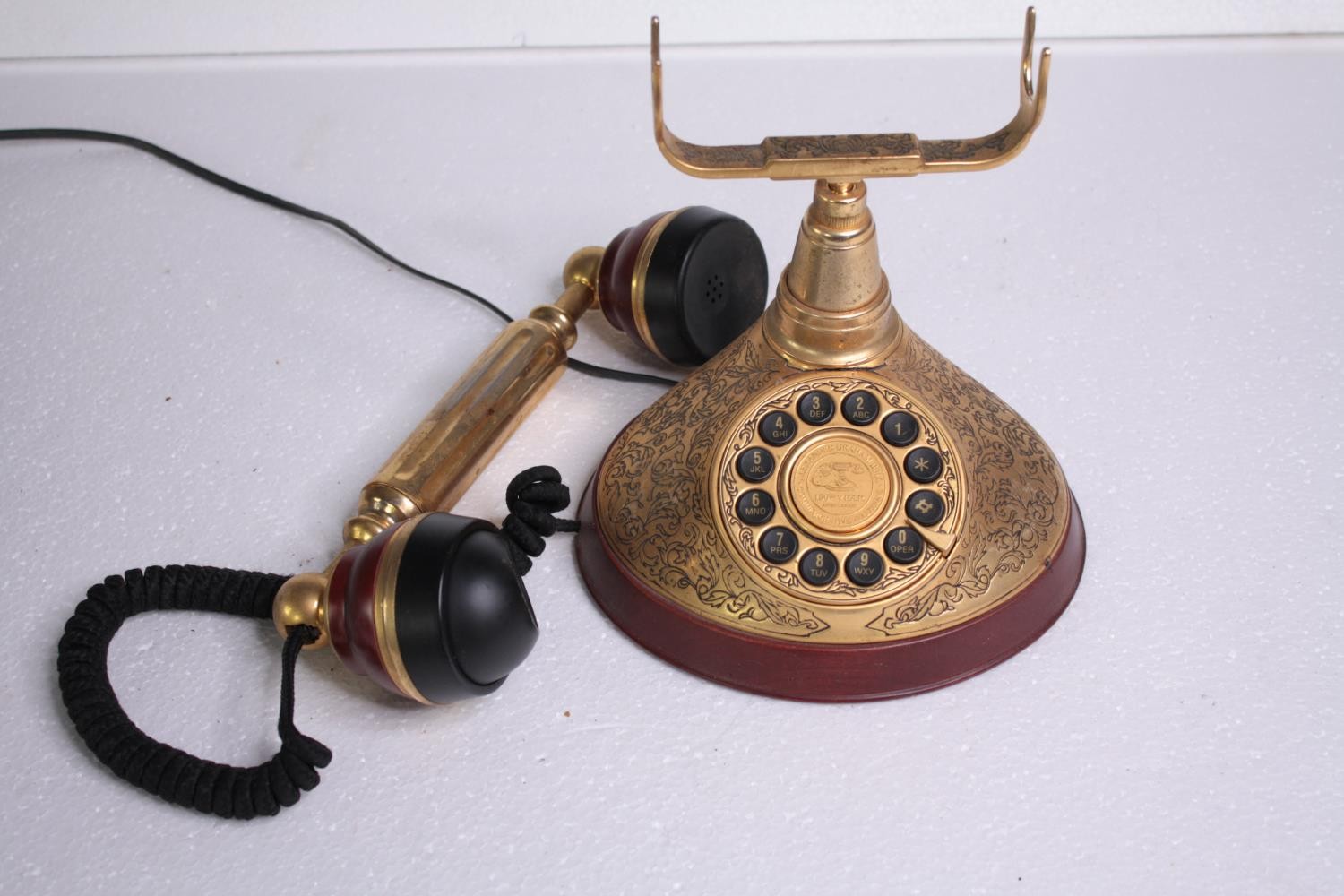 A modern reproduction of an old phone. H.18 W.25cm. - Image 3 of 4