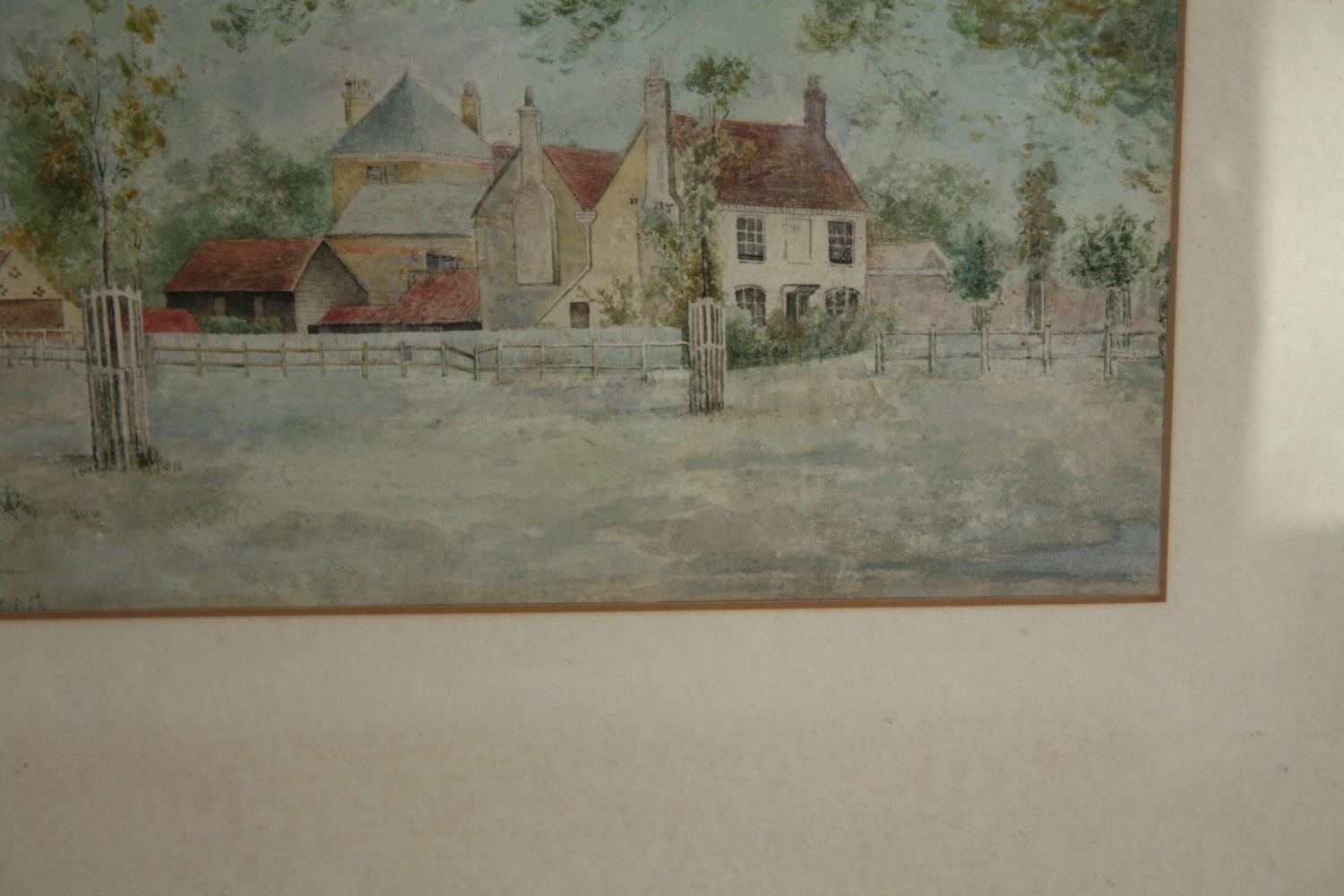 H. A. Linton (British). A watercolour, rural scene and a similar signed R Palmer Baines. H.42 W. - Image 5 of 7