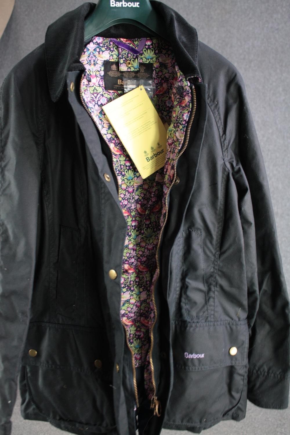 Women's Barbour jacket. UK size 10 with a paisley lining. - Image 3 of 6