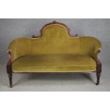 Sofa, Victorian beech, faux decorated. H.99 W.150 D.74cm.